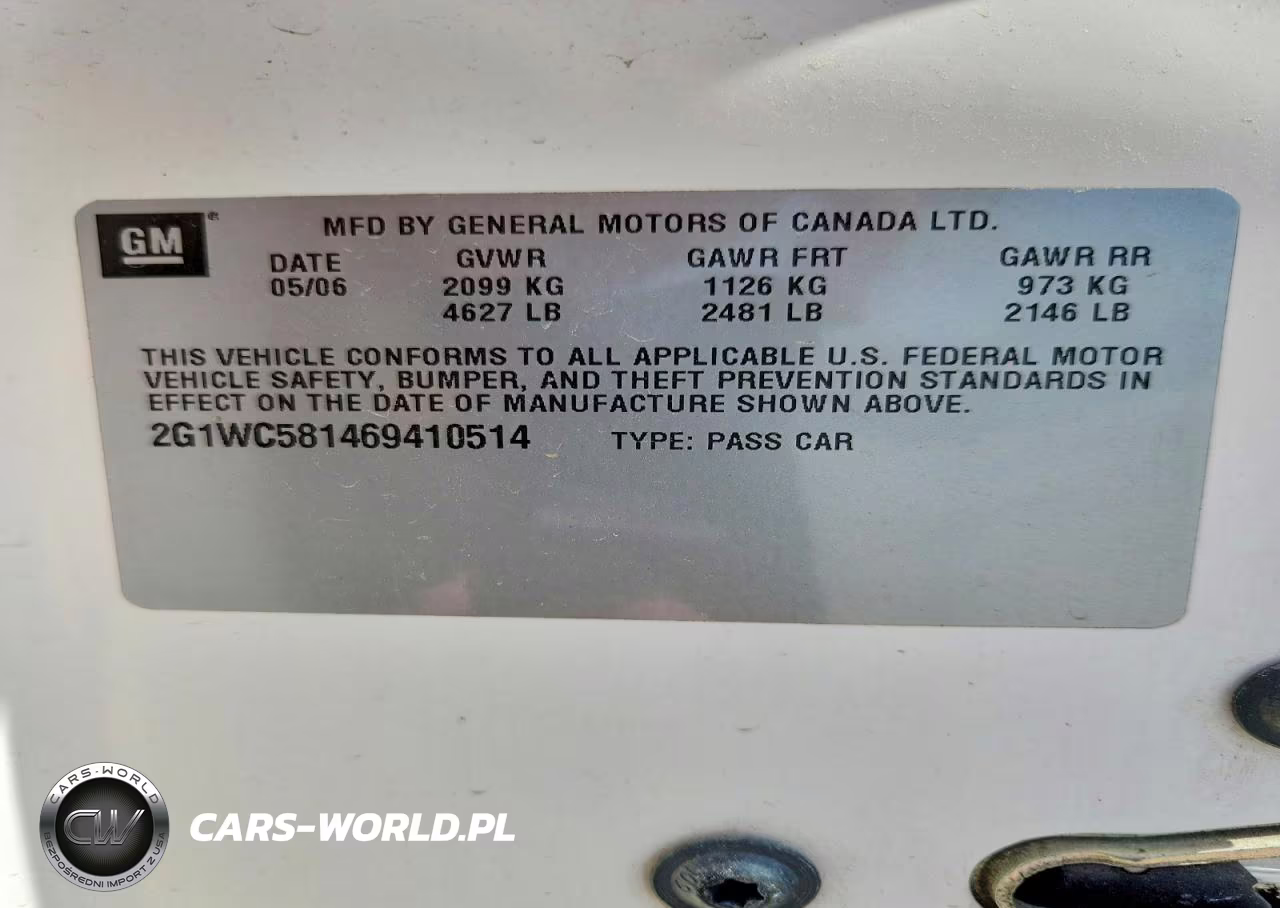 2006 Chevrolet Impala Lt VIN:2G1WC581469410514 - 13