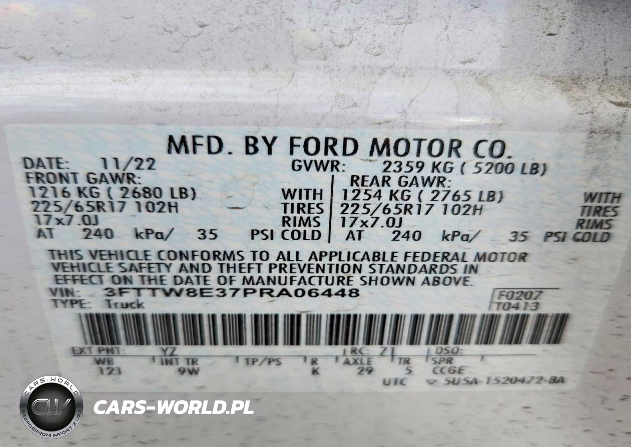 2023 Ford Maverick Xl VIN:3FTTW8E37PRA06448 - 13