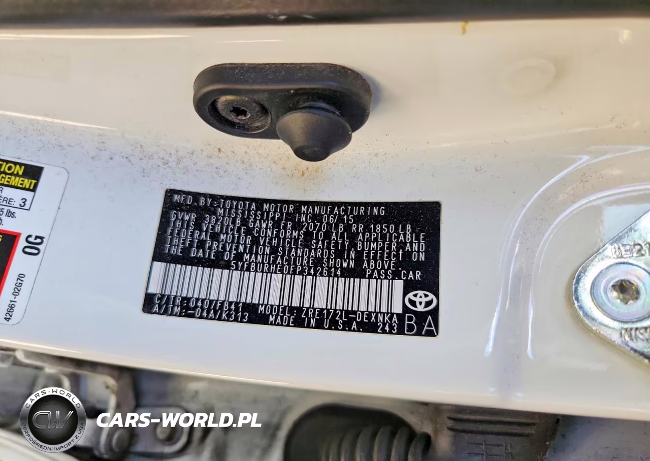 2015 Toyota Corolla Le VIN:5YFBURHE0FP342614 - 12