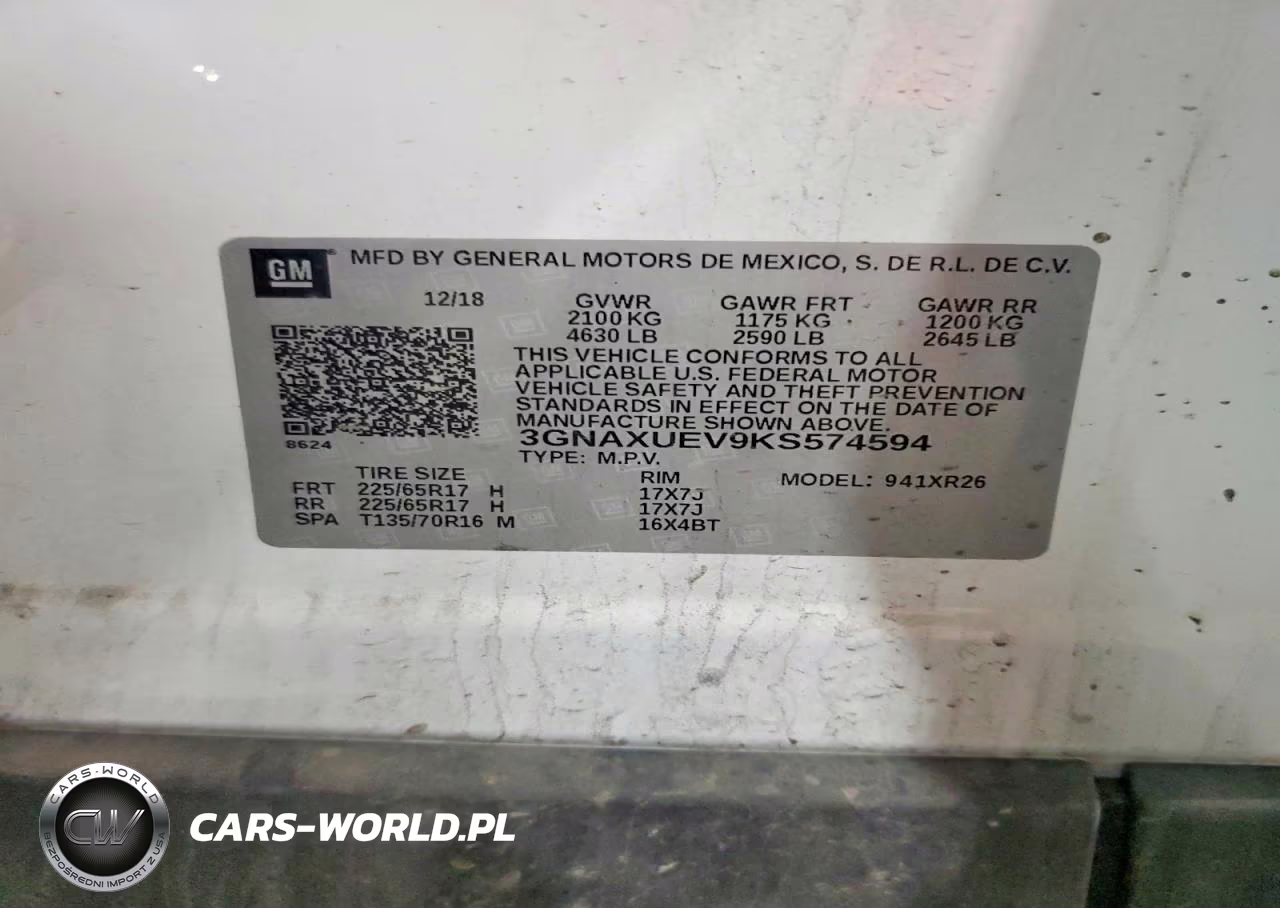 2019 Chevrolet Equinox Lt VIN:3GNAXUEV9KS574594 - 13