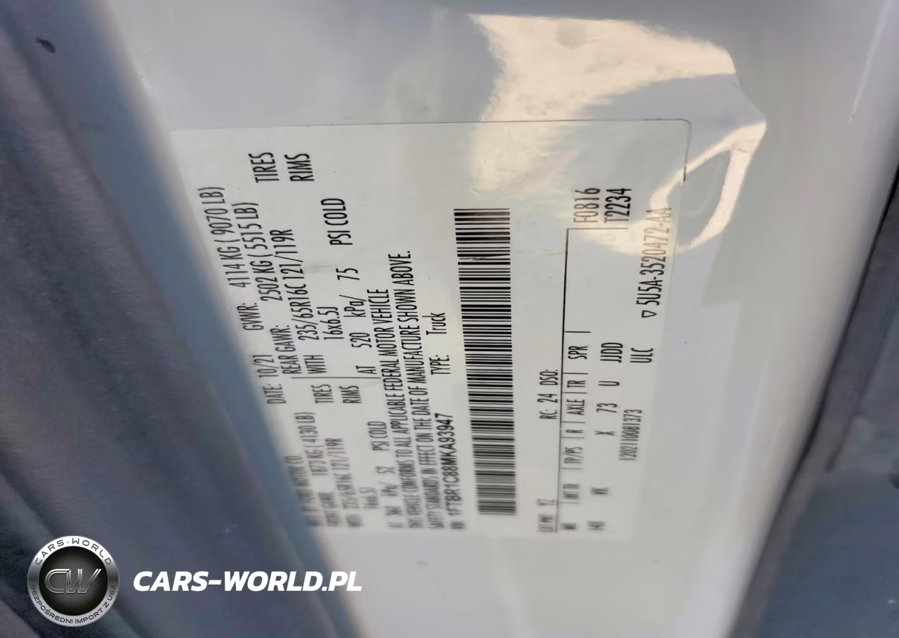 2021 Ford Transit 250 Delivery Van VIN:1FTBR1C88MKA93947 - 13