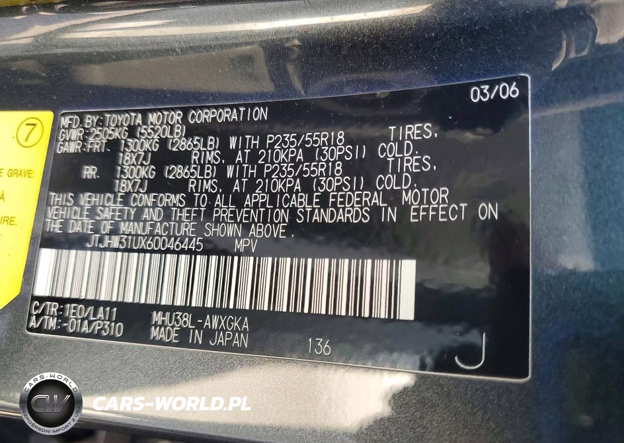 2006 Lexus Rx 400 VIN:JTJHW31UX60046445 - 13