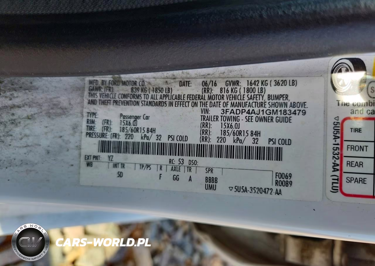 2016 Ford Fiesta S VIN:3FADP4AJ1GM183479 - 12