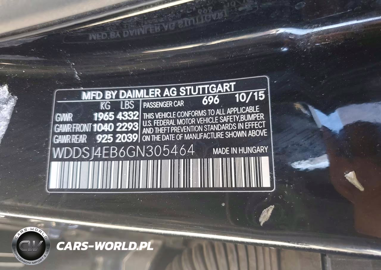 2016 Mercedes-Benz Cla 250 VIN:WDDSJ4EB6GN305464 - 12