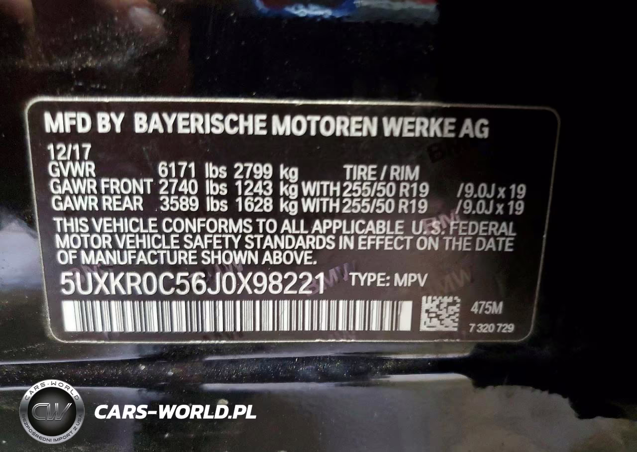 2018 BMW X5 xDrive35I VIN:5UXKR0C56J0X98221 - 14