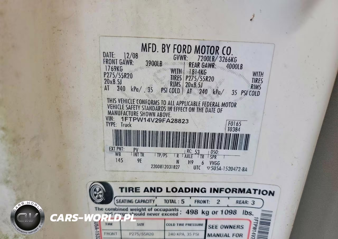 2009 Ford F150 Supercrew VIN:1FTPW14V29FA28823 - 12