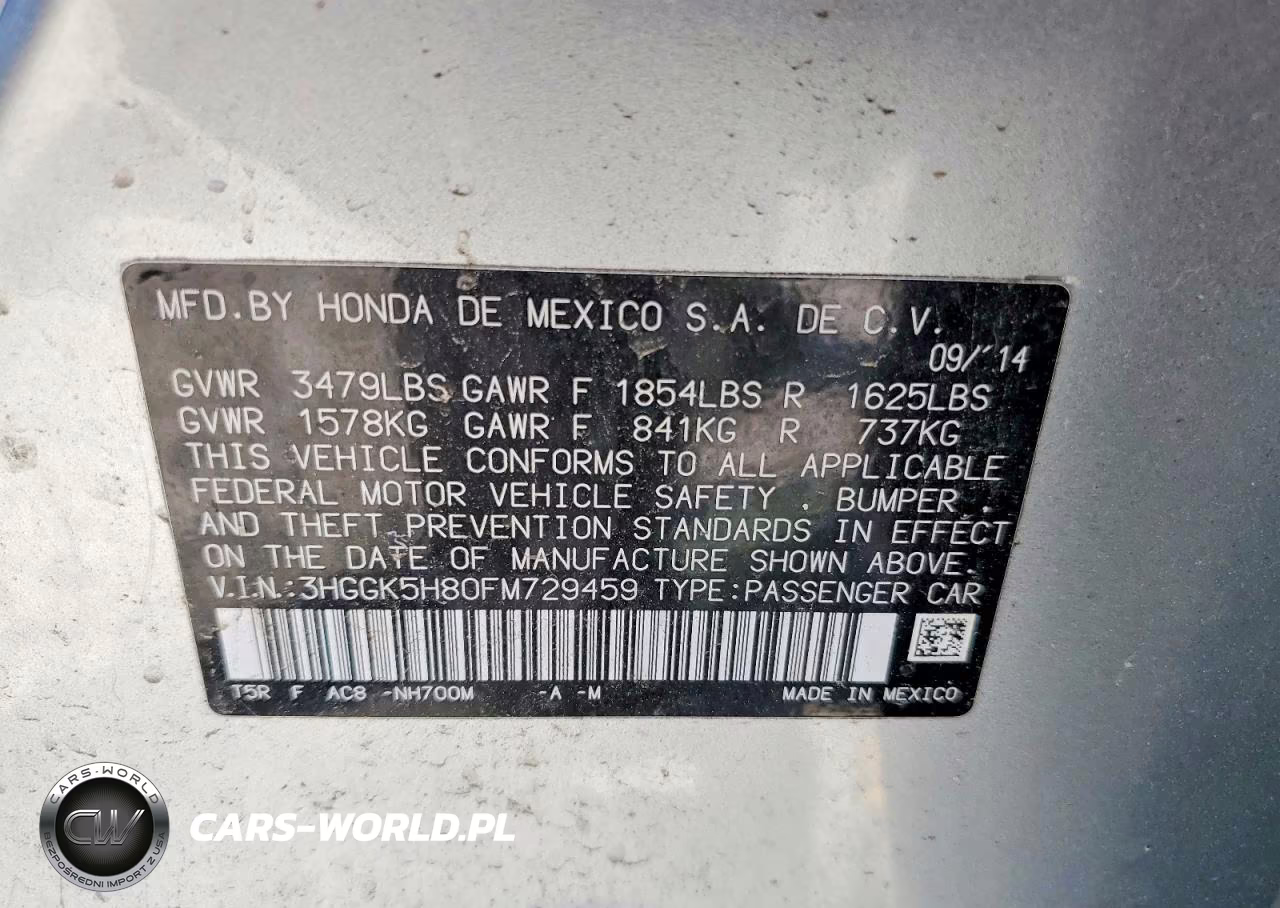 2015 Honda Fit Ex VIN:3HGGK5H80FM729459 - 13