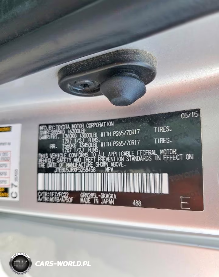 2015 Toyota 4Runner Trail VIN:JTEBU5JRXF5258458 - 13