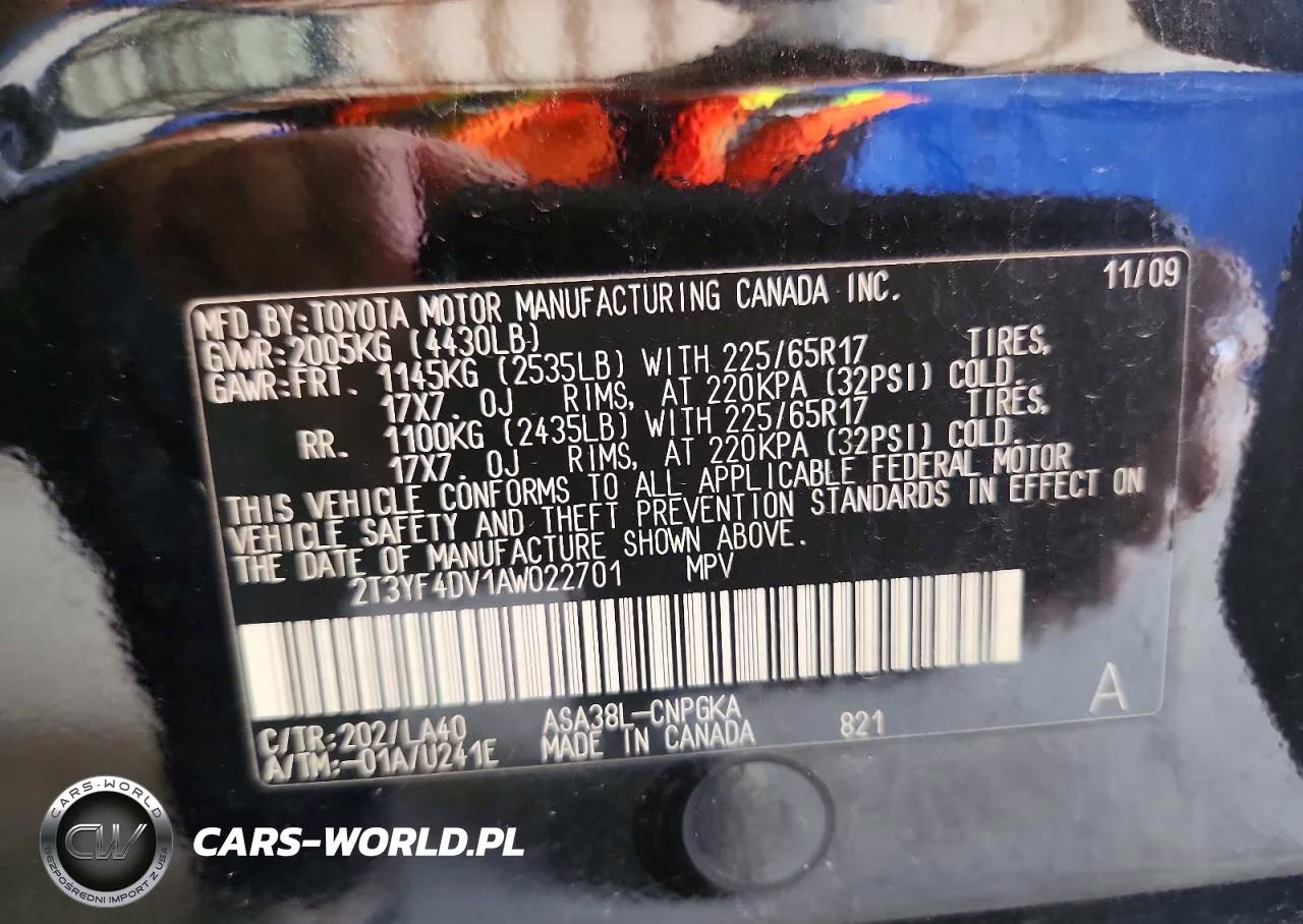 2010 Toyota Rav4 Limited VIN:2T3YF4DV1AW022701 - 13