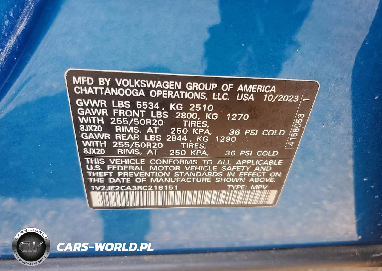 2024 Volkswagen Atlas Cross Sport Se VIN:1V2JE2CA3RC216151 - 14