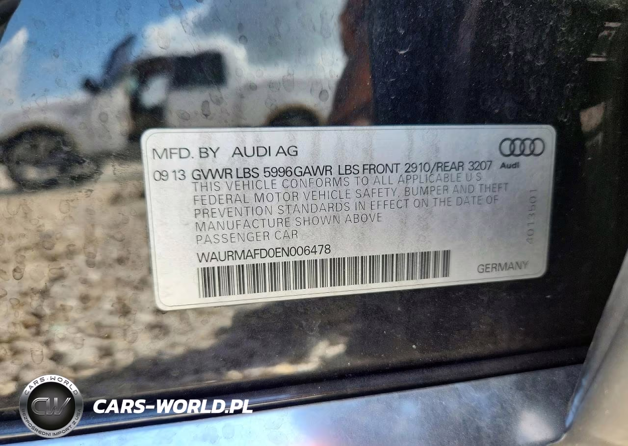 2014 Audi A8 L Tdi Quattro VIN:WAURMAFD0EN006478 - 12
