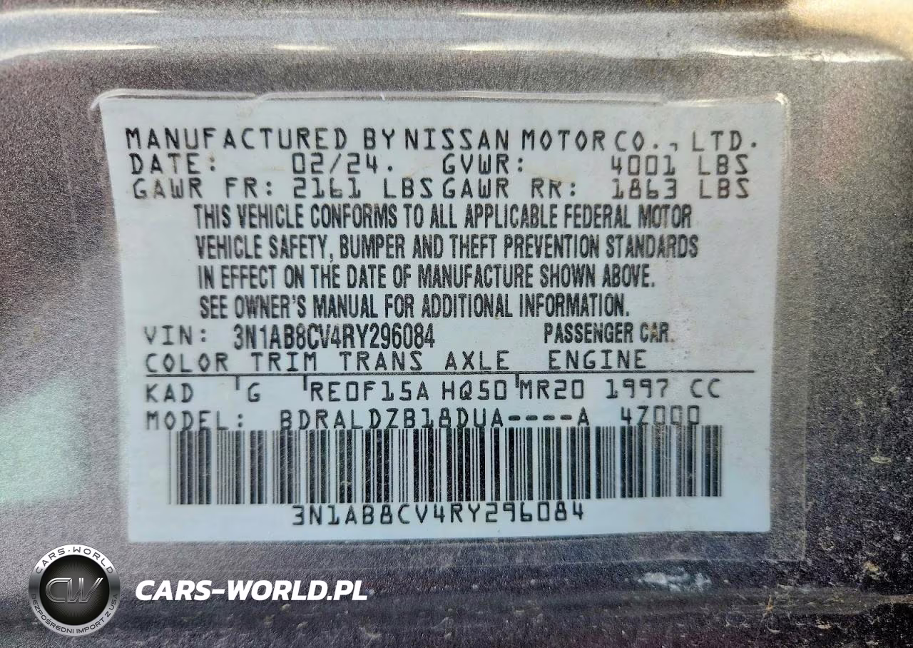 2024 Nissan Sentra Sv VIN:3N1AB8CV4RY296084 - 13