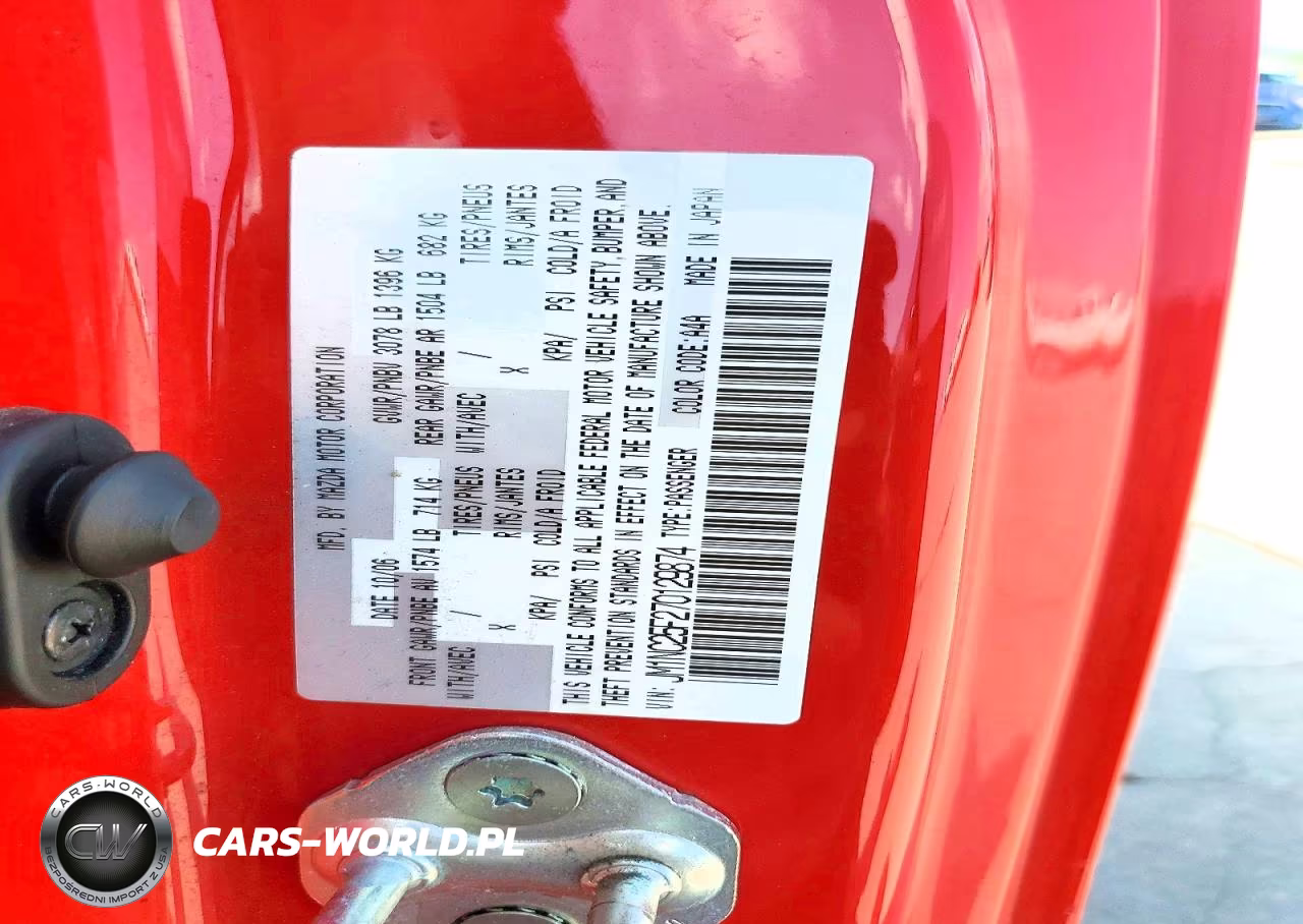 2007 Mazda Mx-5 Miata VIN:JM1NC25F270129874 - 14
