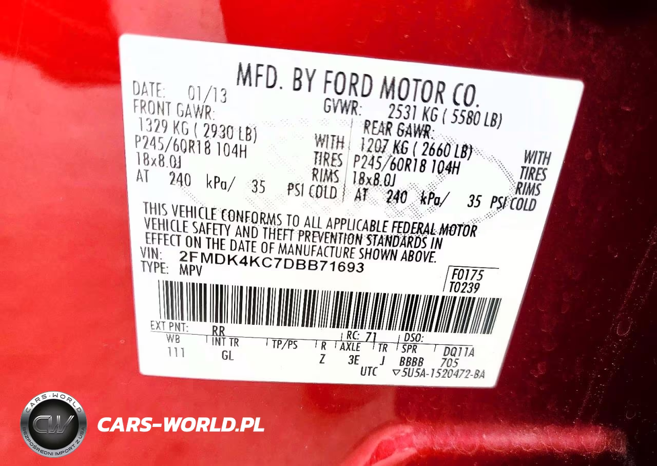 2013 Ford Edge Limited VIN:2FMDK4KC7DBB71693 - 14