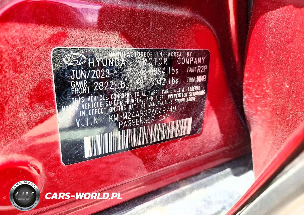 2023 Hyundai Ioniq 6 Se VIN:KMHM24AB0PA049749 - 13