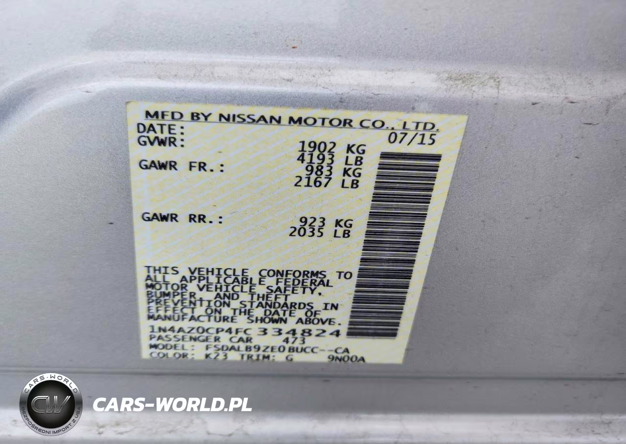 2015 Nissan Leaf S VIN:1N4AZ0CP4FC334824 - 12