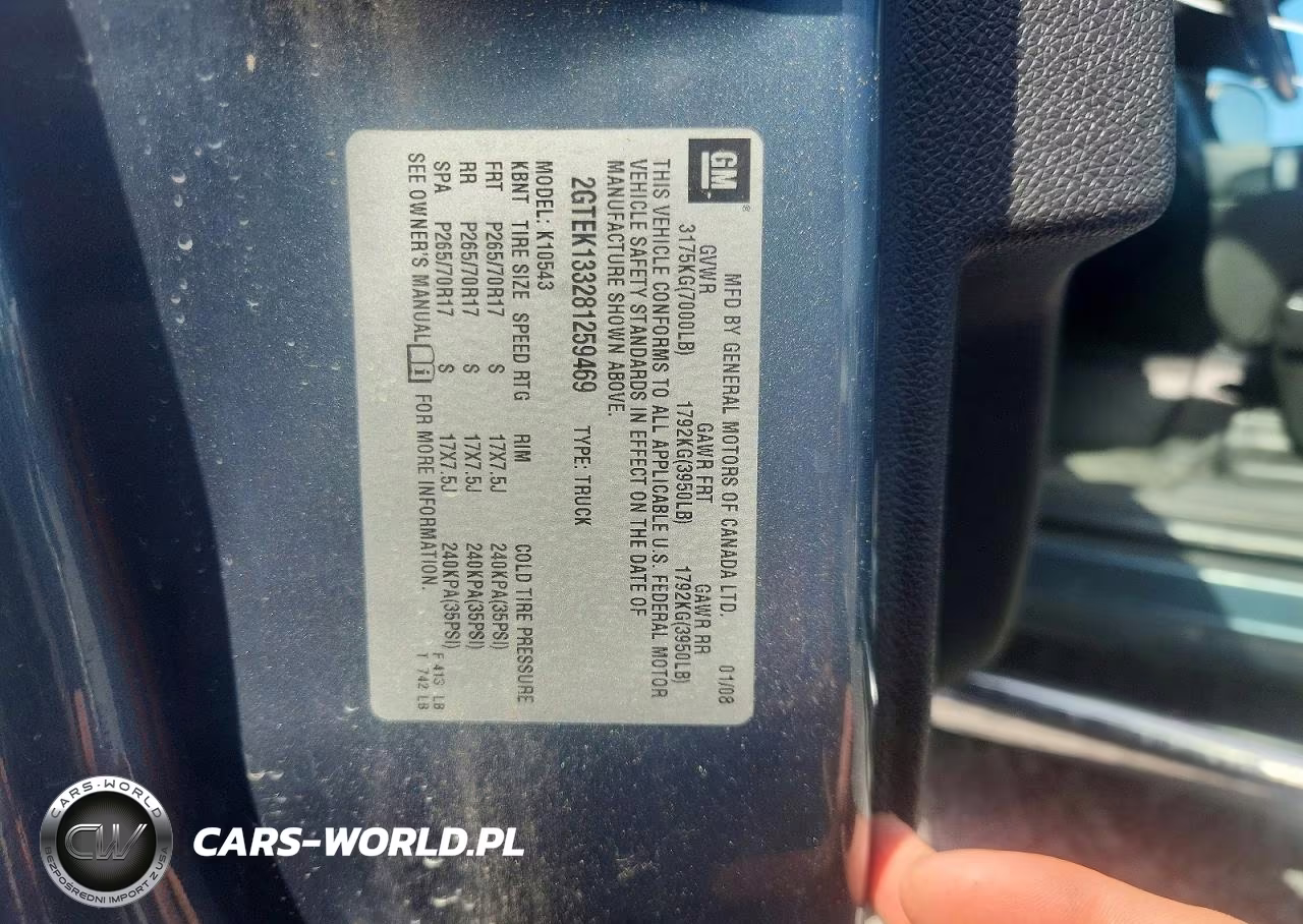 2008 GMC Sierra K1500 VIN:2GTEK133281259469 - 12