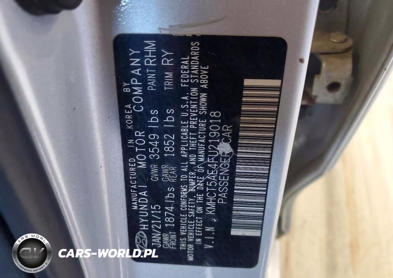 2015 Hyundai Accent Gs VIN:KMHCT5AE4FU219018 - 12
