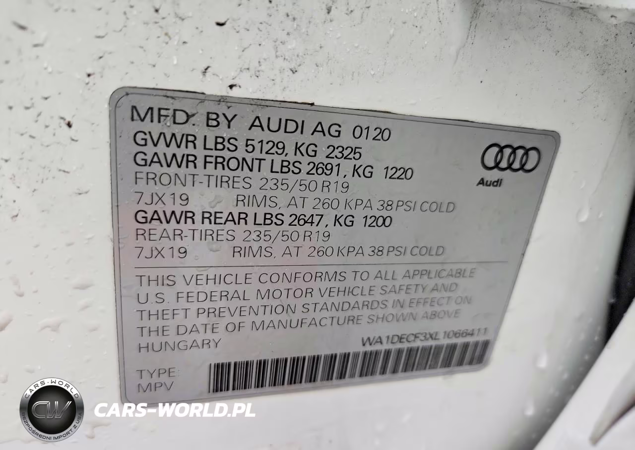 2020 Audi Q3 Premium S Line VIN:WA1DECF3XL1066411 - 13