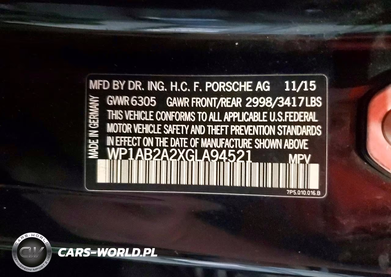 2016 Porsche Cayenne S VIN:WP1AB2A2XGLA94521 - 13