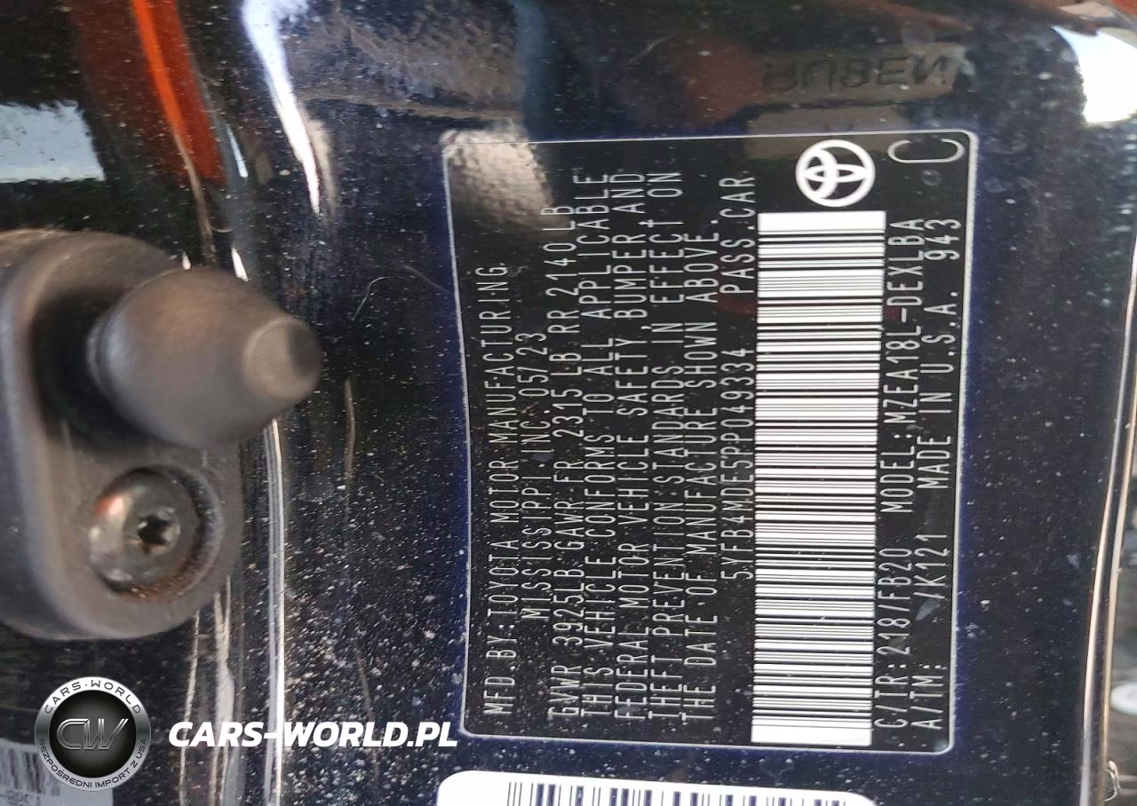 2023 Toyota Corolla Le VIN:5YFB4MDE5PP049334 - 12