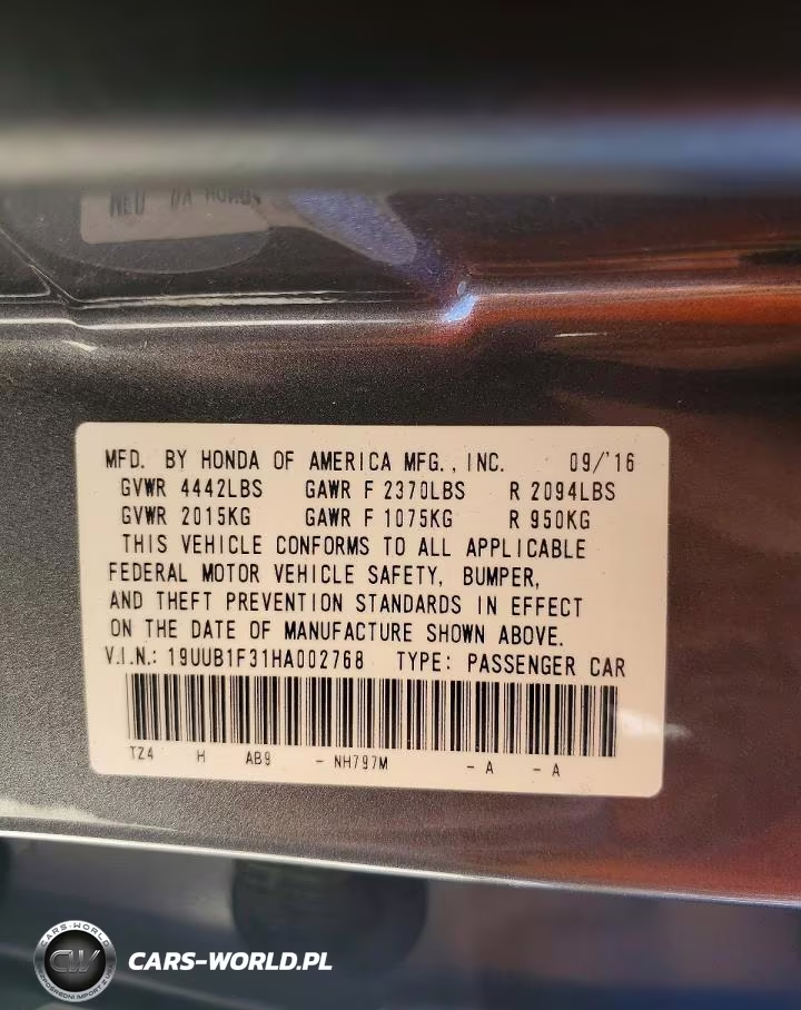 2017 Acura Tlx VIN:19UUB1F31HA002768 - 12