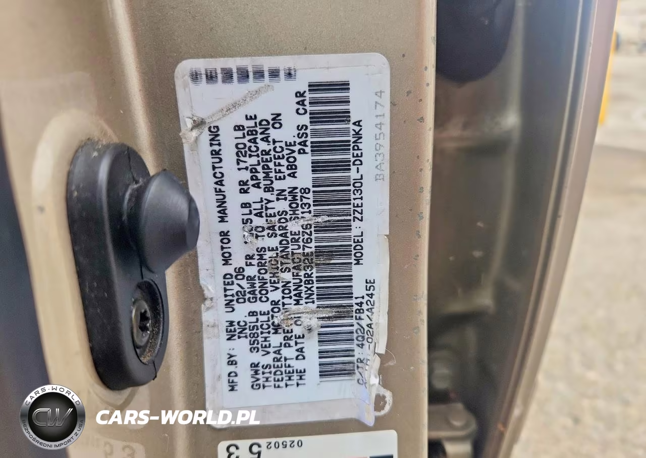 2006 Toyota Corolla Le VIN:1NXBR32E76Z671378 - 12