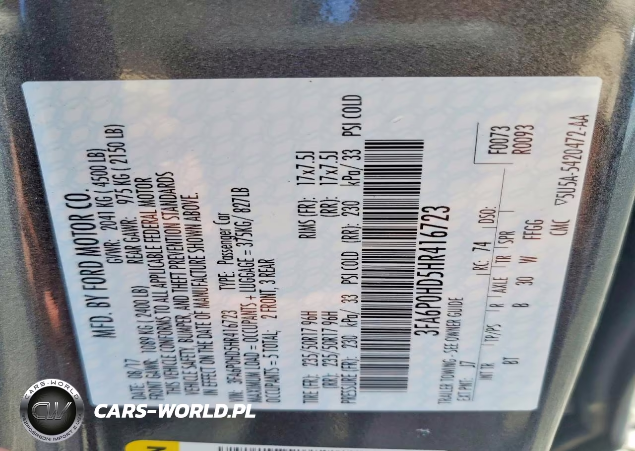 2017 Ford Fusion Se VIN:3FA6P0HD5HR416723 - 13