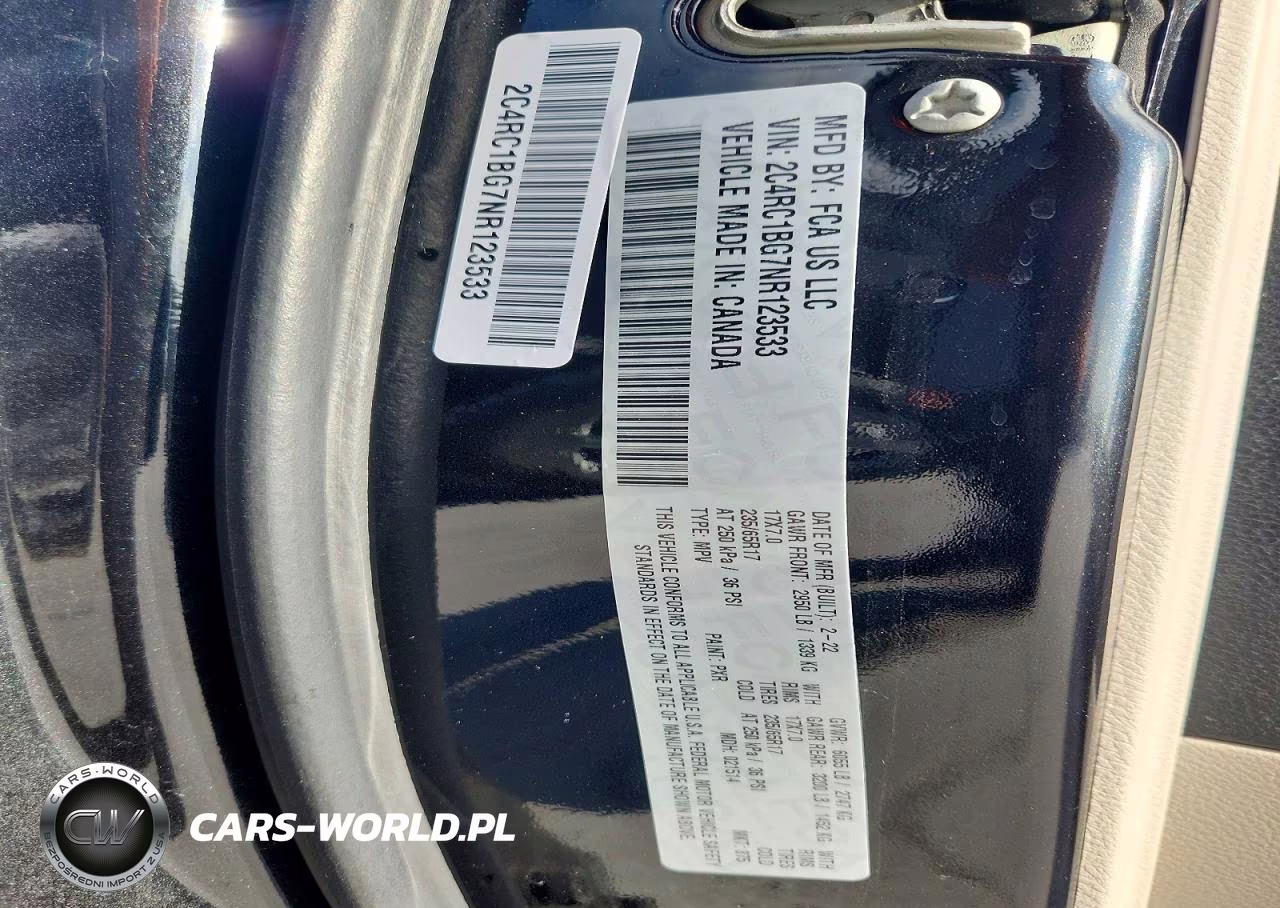 2022 Chrysler Pacifica Touring L VIN:2C4RC1BG7NR123533 - 14