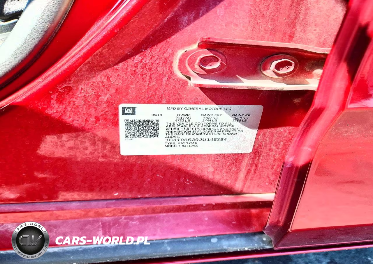2018 Chevrolet Impala Lt VIN:1G1105S39JU148384 - 13
