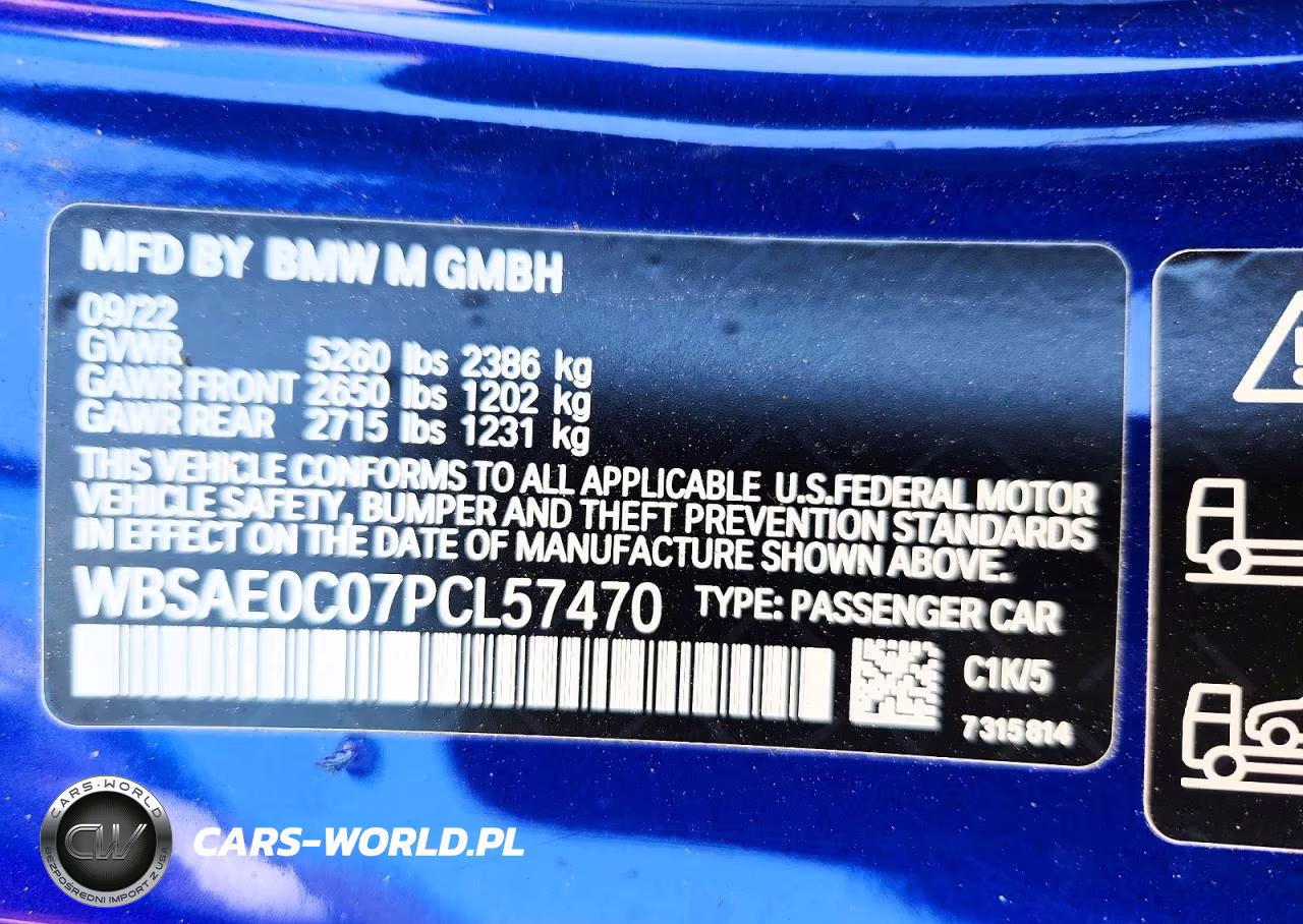 2023 BMW M8 VIN:WBSAE0C07PCL57470 - 13
