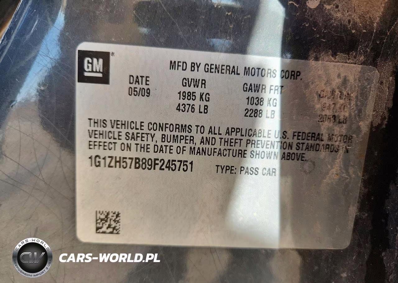 2009 Chevrolet Malibu 1Lt VIN:1G1ZH57B89F245751 - 12