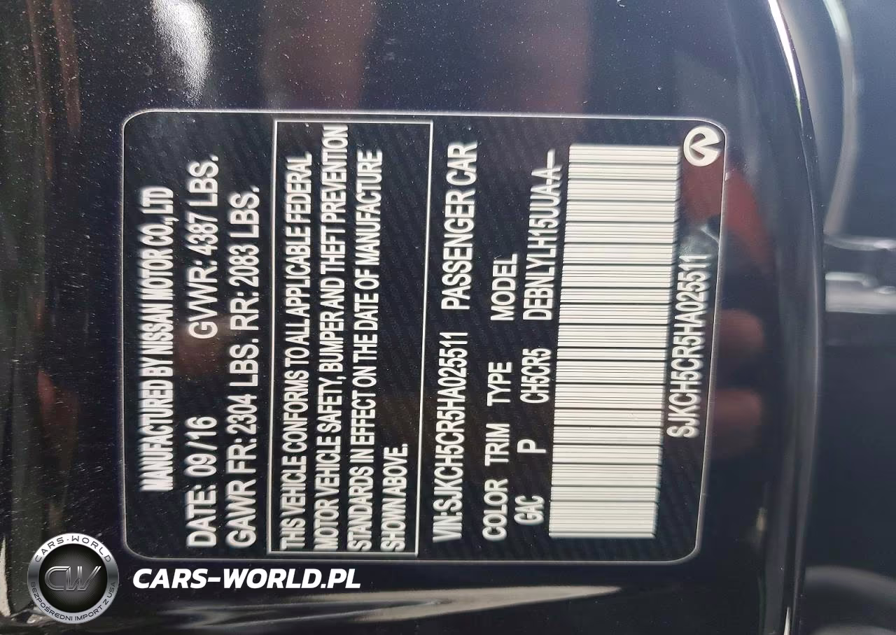 2017 Infiniti Qx30 Premium VIN:SJKCH5CR5HA025511 - 12