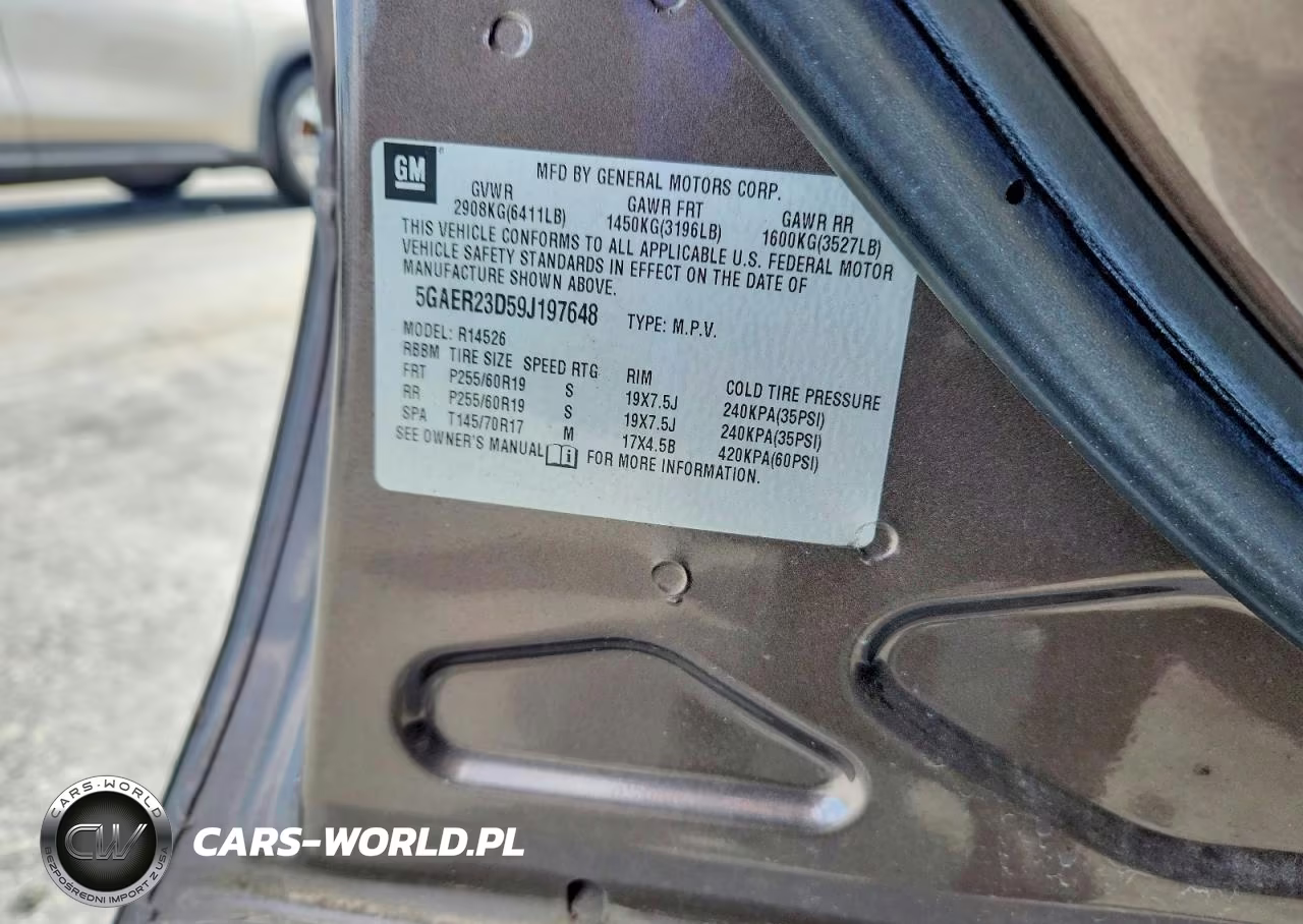 BUICK ENCLAVE VIN:5GAER23D59J197648 - 13