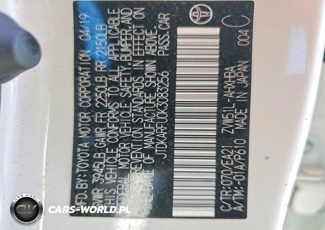 2019 Toyota Prius Limited VIN:JTDKARFU0K3083256 - 12