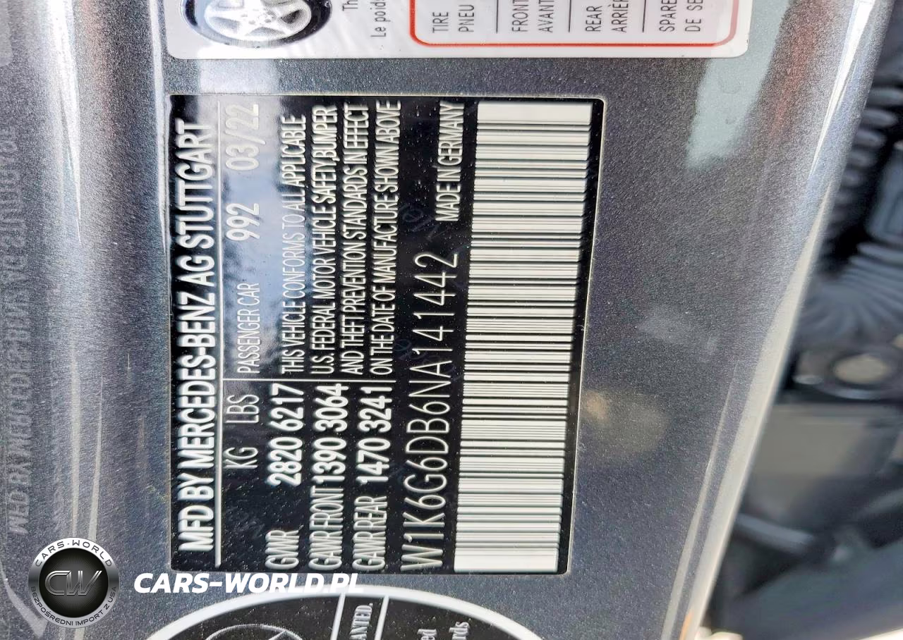 2022 Mercedes-Benz S 500 4Matic VIN:W1K6G6DB6NA141442 - 13