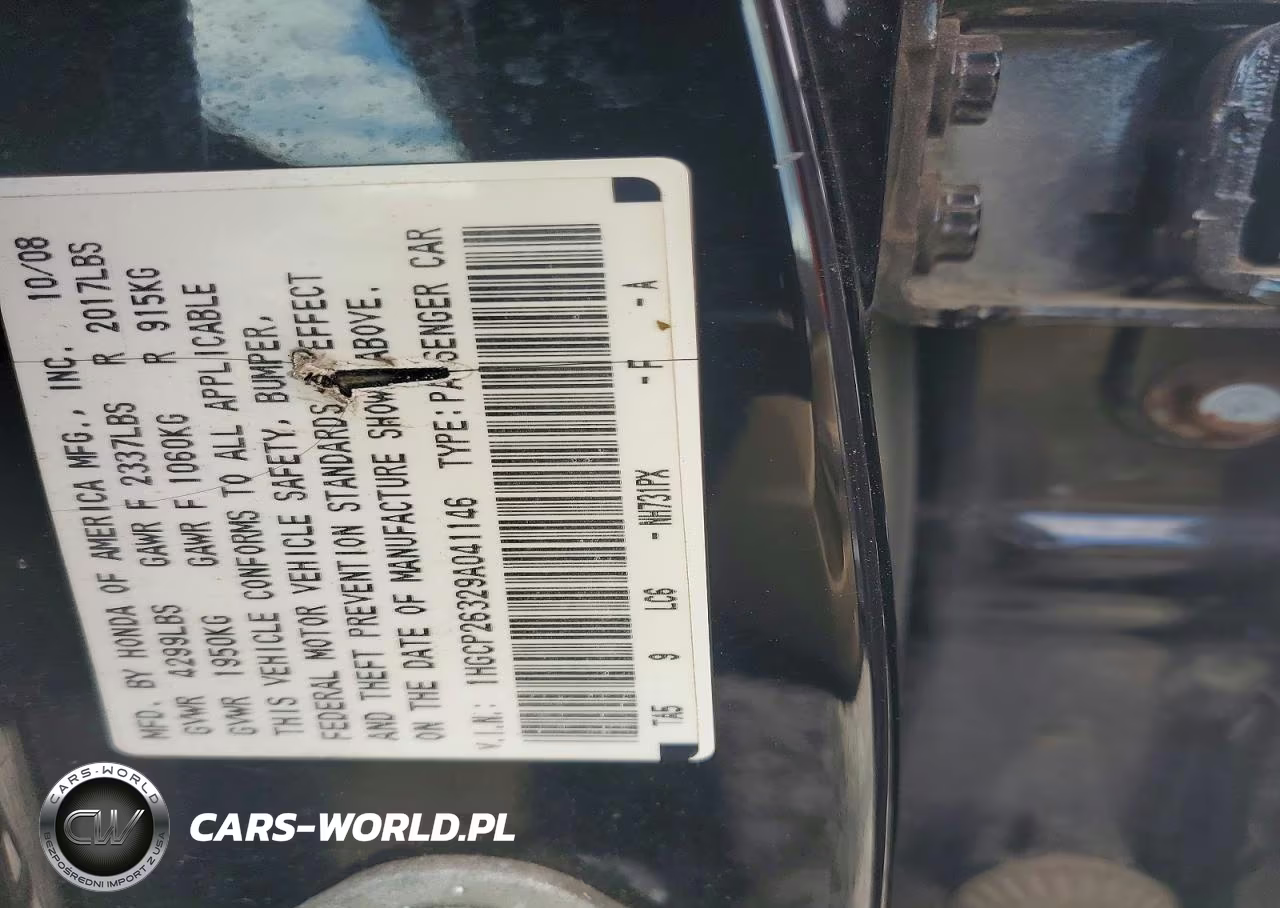 2009 Honda Accord Lx VIN:1HGCP26329A041146 - 12