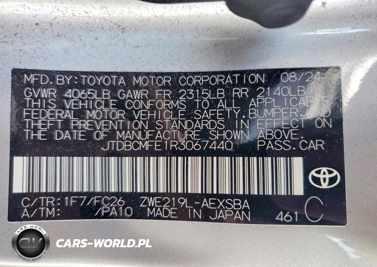 2024 Toyota Corolla Hybrid Se VIN:JTDBCMFE1R3067440 - 12