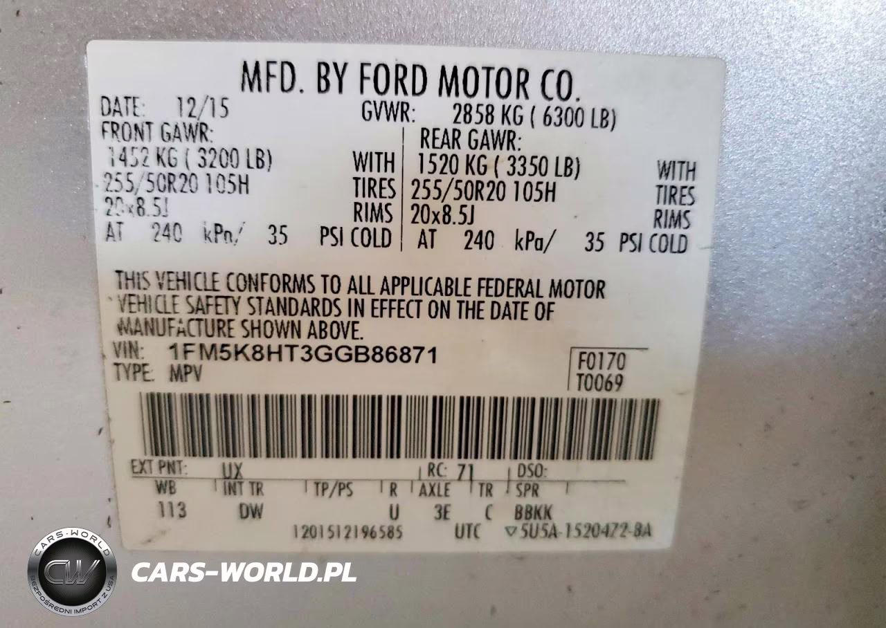 2016 Ford Explorer Platinum VIN:1FM5K8HT3GGB86871 - 13
