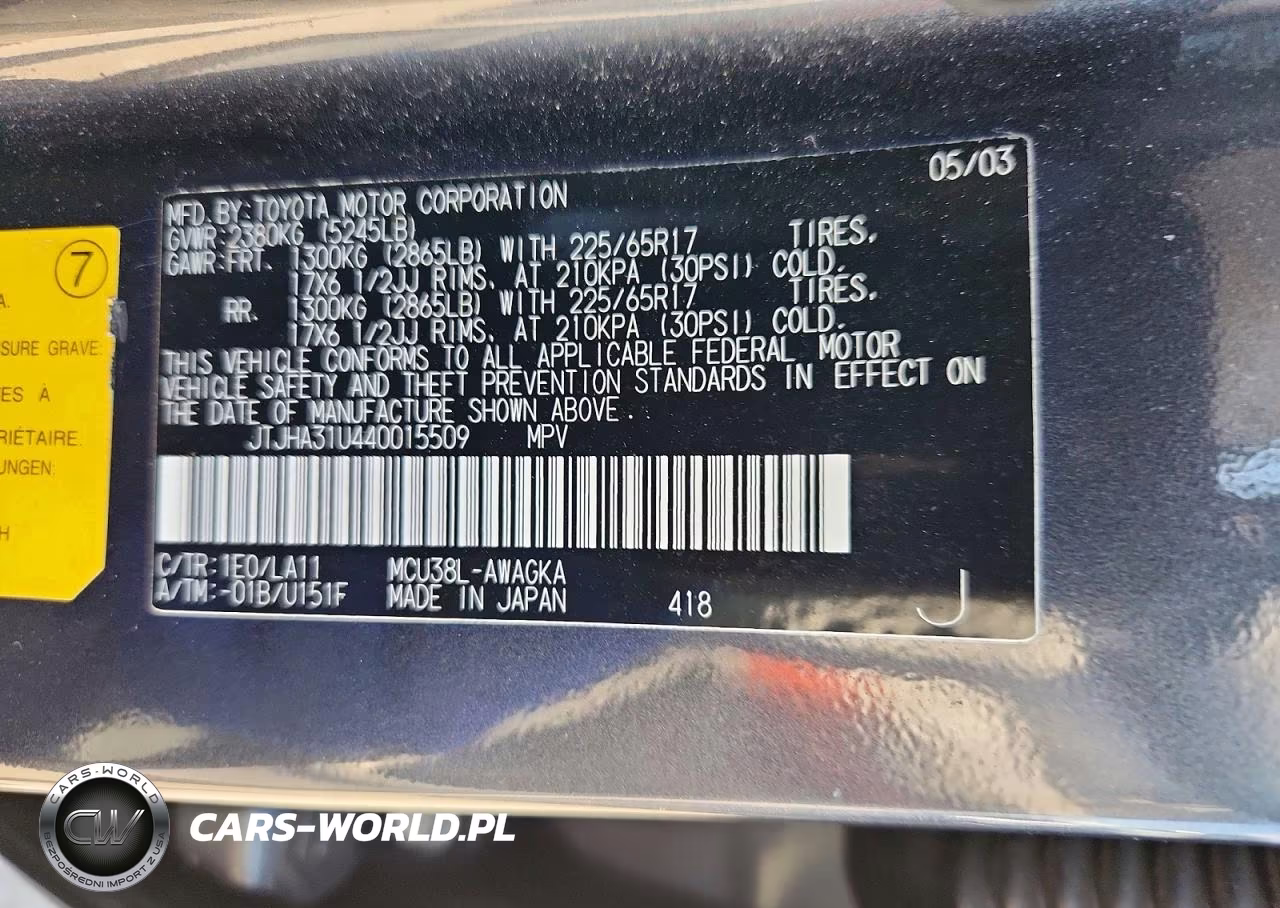 2004 Lexus Rx 330 VIN:JTJHA31U440015509 - 12