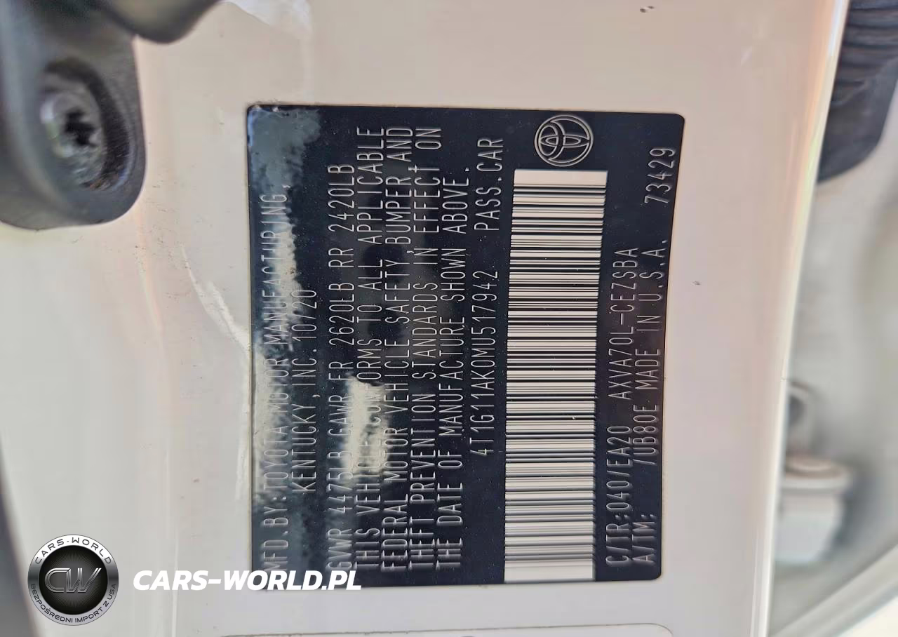 2021 Toyota Camry Se VIN:4T1G11AK0MU517942 - 12