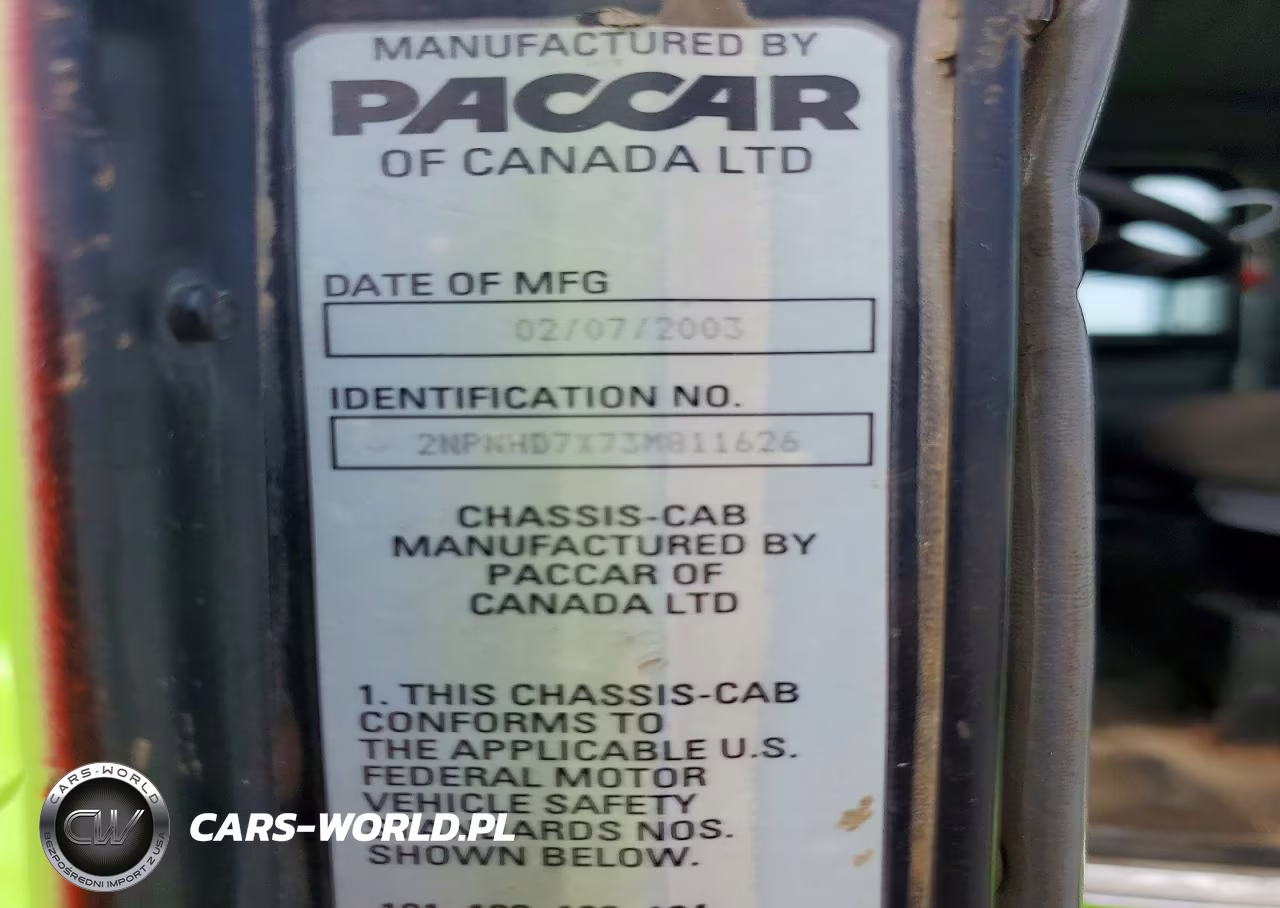 2003 Peterbilt 330 Truck Cab And Chassis VIN:2NPNHD7X73M811626 - 10