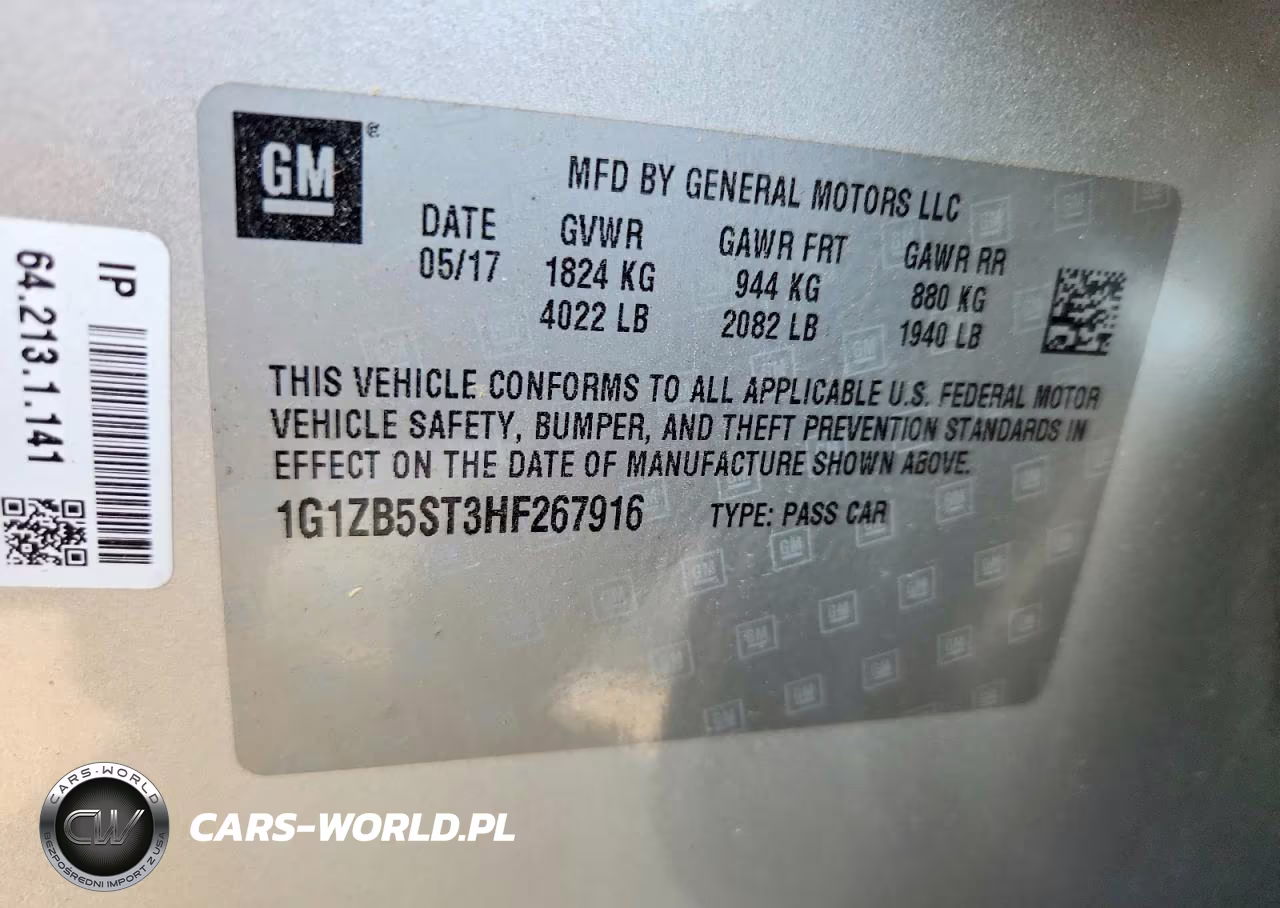 2017 Chevrolet Malibu Ls VIN:1G1ZB5ST3HF267916 - 12