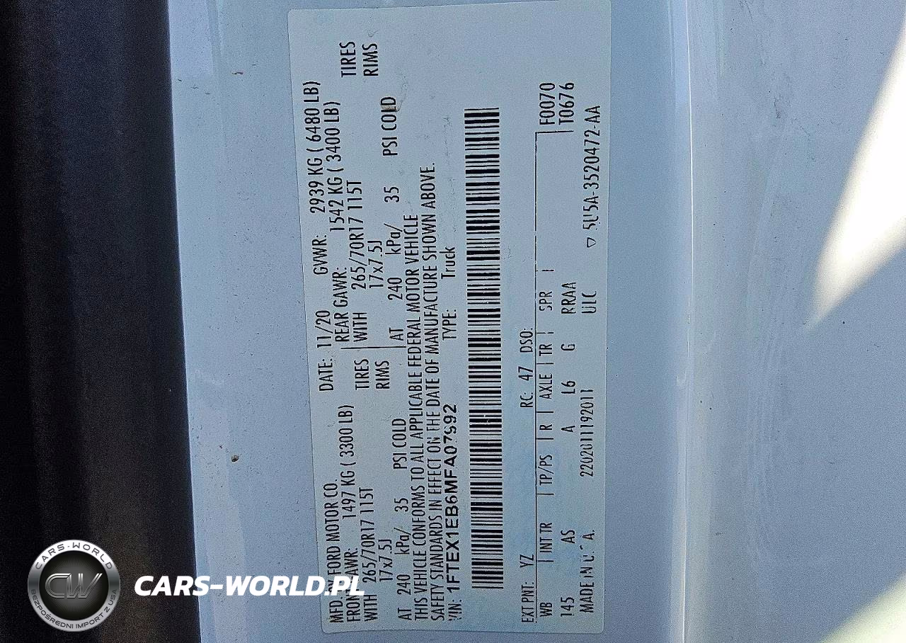 2021 Ford F150 Super Cab VIN:1FTEX1EB6MFA07992 - 12