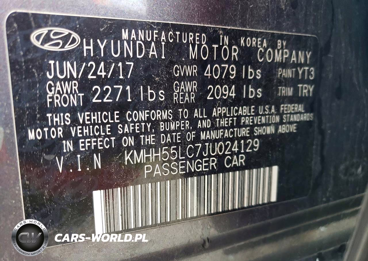 2018 Hyundai Elantra Gt Sport VIN:KMHH55LC7JU024129 - 12