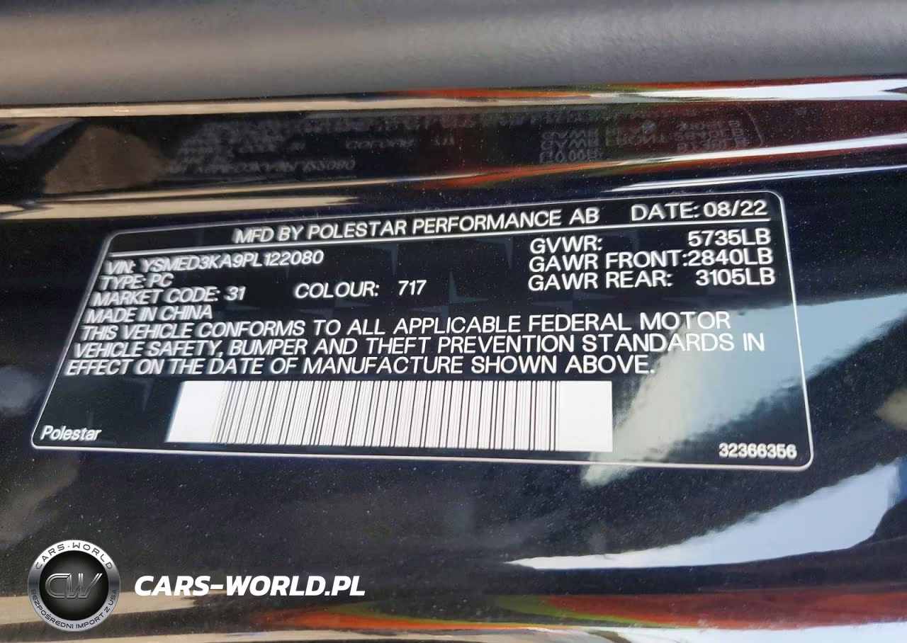 2023 Polestar 2 VIN:YSMED3KA9PL122080 - 12