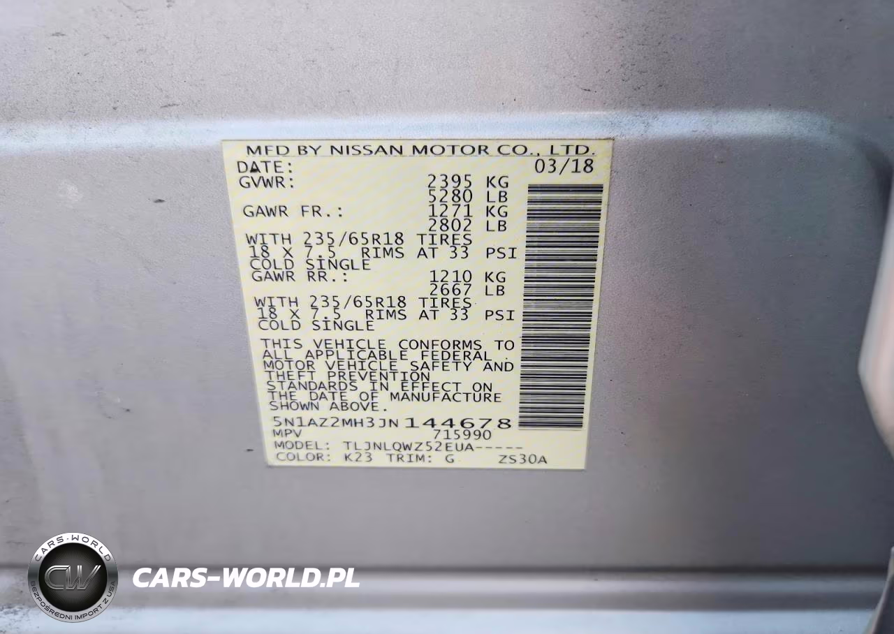 2018 Nissan Murano Sv VIN:5N1AZ2MH3JN144678 - 13