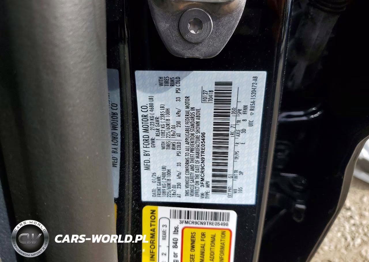2026 Ford Bronco Sport Outer Banks VIN:3FMCR9CN9TRE05496 - 14