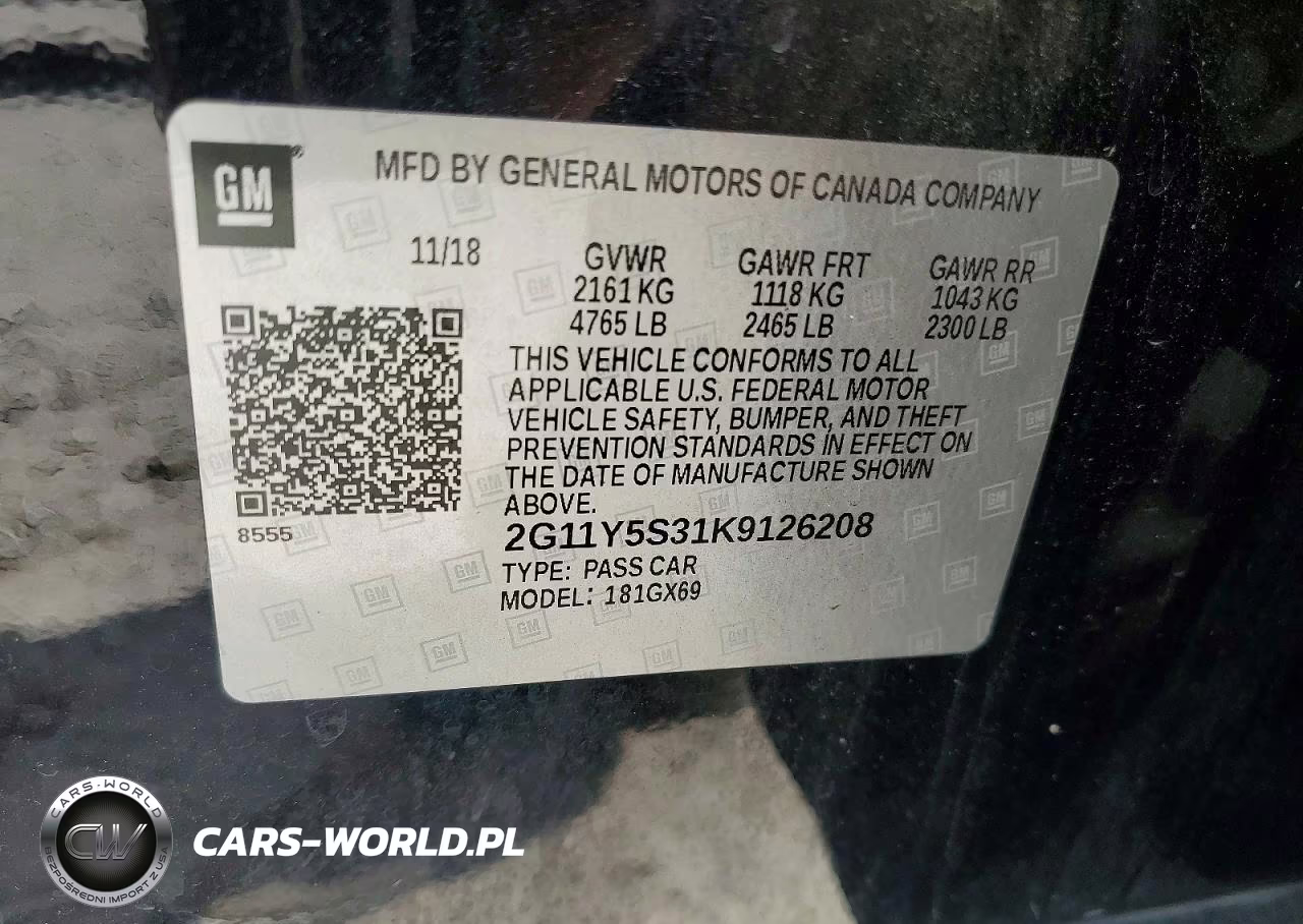 2019 Chevrolet Impala Ls VIN:2G11Y5S31K9126208 - 12