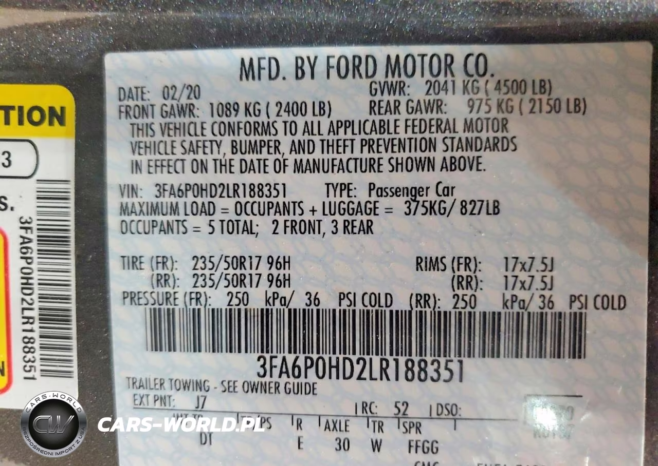 2020 Ford Fusion Se VIN:3FA6P0HD2LR188351 - 13